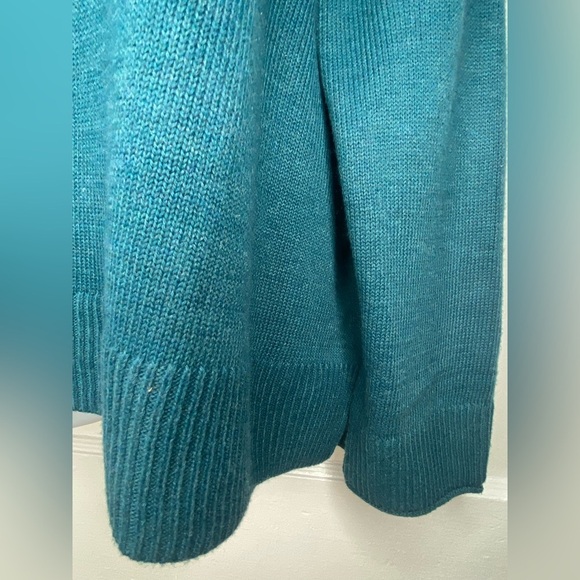 Ella Moss NWT Teal Ribbed Women's Sweater - Picture 4 of 9